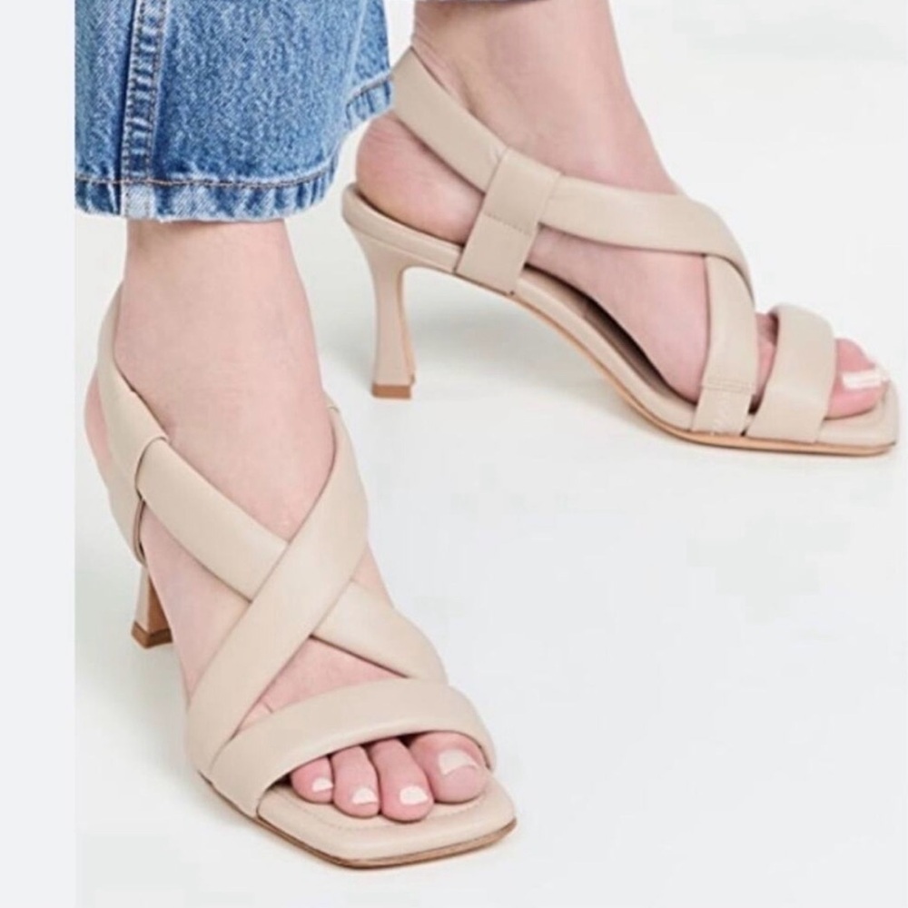 ANINE BING Anna Sandals in Beige Nude 41 / 11 Heeled Strappy Sandals